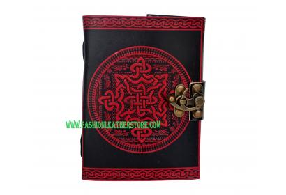 Book Of Shadow Celtic Knot Leather Bound 120 Page Blank Sketch Dairy Journal 